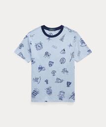 LAUREN RALPH LAUREN ラルフローレン　デザインカットソー 総柄 LAUREN RALPH LAUREN ラルフローレン デザインカットソー 総柄