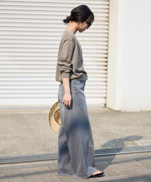 SLOBE IENA(スローブイエナ)の「《追加2》リネン混シアーカーディガン(カーディガン/ボレロ・レディース・ベージュ系その他・FREE)」の4枚目の写真