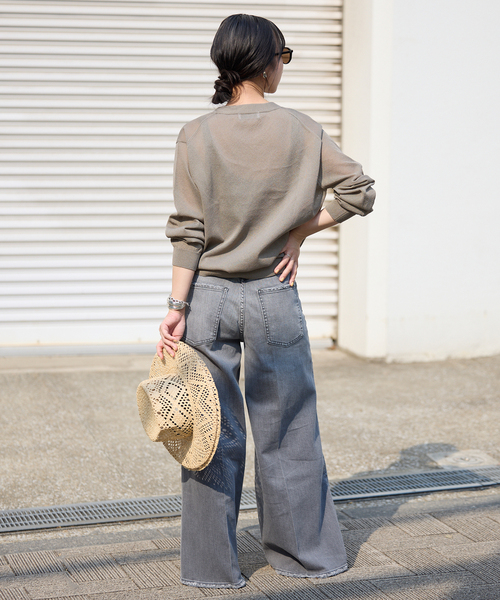 SLOBE IENA(スローブイエナ)の「《追加2》リネン混シアーカーディガン(カーディガン/ボレロ・レディース・ベージュ系その他・FREE)」の5枚目の写真