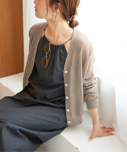 SLOBE IENA(スローブイエナ)の「《追加2》リネン混シアーカーディガン(カーディガン/ボレロ・レディース・ベージュ系その他・FREE)」の14枚目の写真