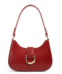 ショルダーバッグ（レッド/赤色系・レザー・本革）ファッション通販