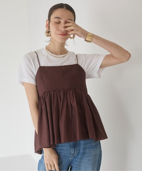 ピンタック キャミソール トップス（キャミソール）｜ANGIE（アンジー