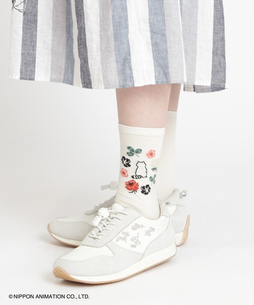 SUPER HAKKA（スーパーハッカ）の「SUPER　HAKKA×世界名作劇場　あらいぐまラスカルジャカードソックス（ソックス/靴下・レディース・ブラック/オフホワイト/イエロー・FREE）」の10枚目の写真