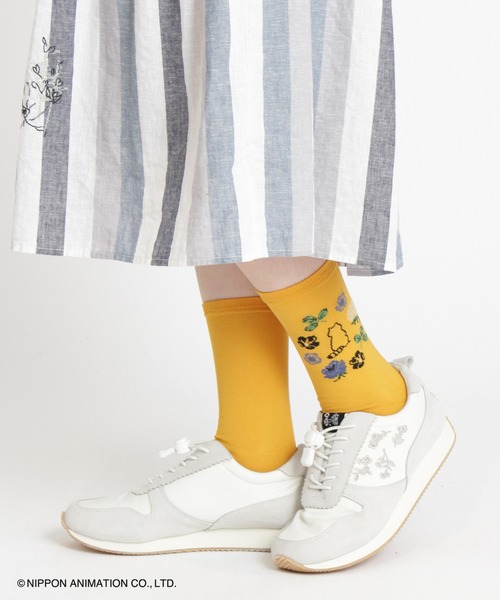 SUPER HAKKA（スーパーハッカ）の「SUPER　HAKKA×世界名作劇場　あらいぐまラスカルジャカードソックス（ソックス/靴下・レディース・ブラック/オフホワイト/イエロー・FREE）」の13枚目の写真