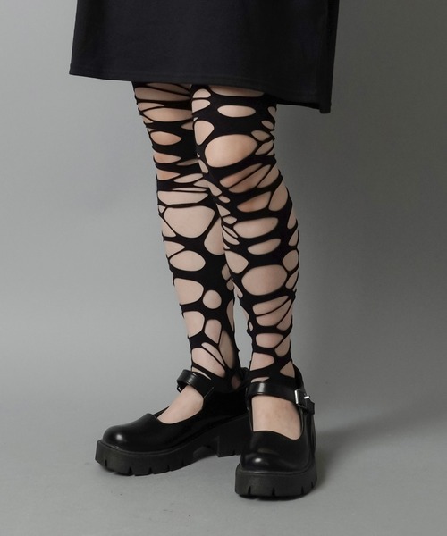 破格　CHANEL レギンス　トレンカ　黒　ラメ　スパッツ　タイツ　スキニー REAL STYLE（ファッション） レギンス レディース 裏起毛 タイツ