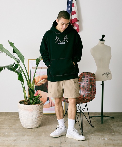 PLEASURES(プレジャー)の「PLEASURES/プレジャーズ×EVANGELION/エヴァンゲリオン ARTIFICIAL HUMAN HOODIE パーカー フーディー(パーカー・レディース・ブラック・L)」の6枚目の写真