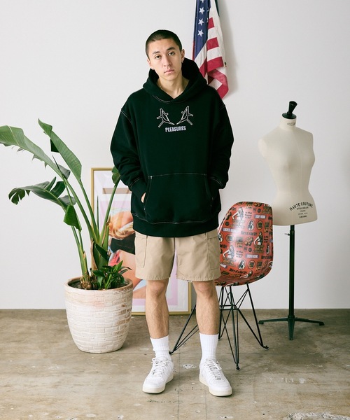PLEASURES(プレジャー)の「PLEASURES/プレジャーズ×EVANGELION/エヴァンゲリオン ARTIFICIAL HUMAN HOODIE パーカー フーディー(パーカー・レディース・ブラック・L)」の7枚目の写真