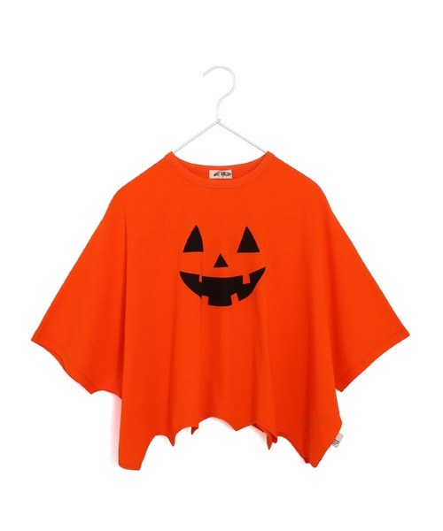 MAKE YOUR DAY（メイクユアデイ）の「ハロウィンTシャツ■85～130cm対応（Tシャツ/カットソー・キッズ・オフホワイト/ブラック/オレンジ・M/S/L）」の3枚目の写真