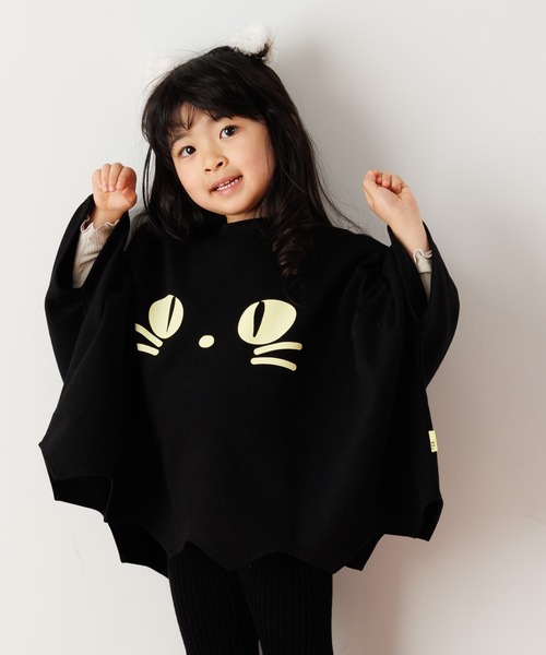 MAKE YOUR DAY（メイクユアデイ）の「ハロウィンTシャツ■85～130cm対応（Tシャツ/カットソー・キッズ・オフホワイト/ブラック/オレンジ・M/S/L）」の2枚目の写真