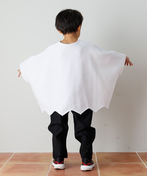 MAKE YOUR DAY（メイクユアデイ）の「ハロウィンTシャツ■85～130cm対応（Tシャツ/カットソー・キッズ・オフホワイト/ブラック/オレンジ・M/S/L）」の11枚目の写真