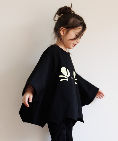 MAKE YOUR DAY（メイクユアデイ）の「ハロウィンTシャツ■85～130cm対応（Tシャツ/カットソー・キッズ・オフホワイト/ブラック/オレンジ・M/S/L）」の13枚目の写真