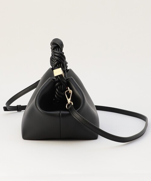 GANNI(ガニー)の「GANNI/ガニー Ganni Bou Bag Small / A5241 / リサイクルレザー 2way ショルダーバッグ / ハンドバッグ(ショルダーバッグ・レディース・ブラック・ONE SIZE)」の4枚目の写真