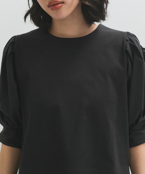 【サステナブル】バルーンスリーブTシャツ ADAM ET ROPE' tシャツ 「サステナブル」バルーンスリーブT