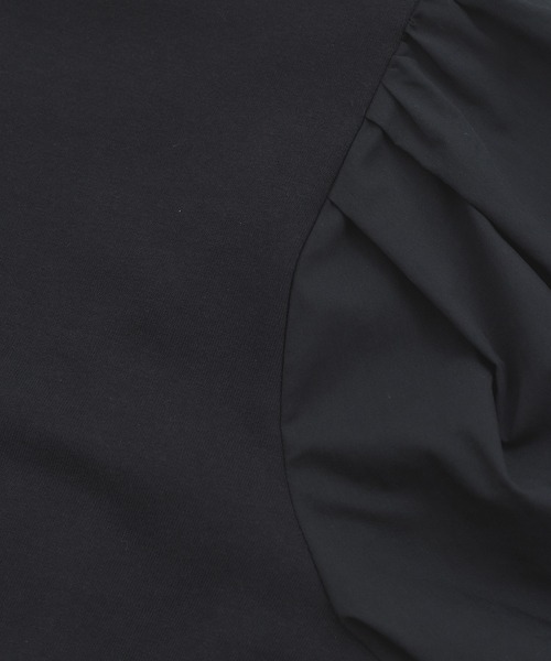 ADAM ET ROPE'(アダムエロペ)の「【サステナブル】バルーンスリーブTシャツ(Tシャツ/カットソー・レディース・ブラック/ネイビー/ベージュ系その他・FREE)」の12枚目の写真