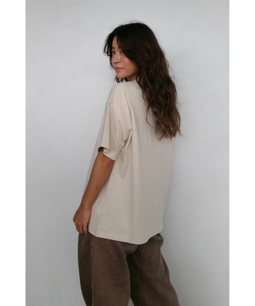 ALEXIA STAM(アリシアスタン)の「Hotter Than Summer Tee/ホッターザンサマーTee(Tシャツ/カットソー・レディース・サンドベージュ/ピンク系・FREE)」の12枚目の写真