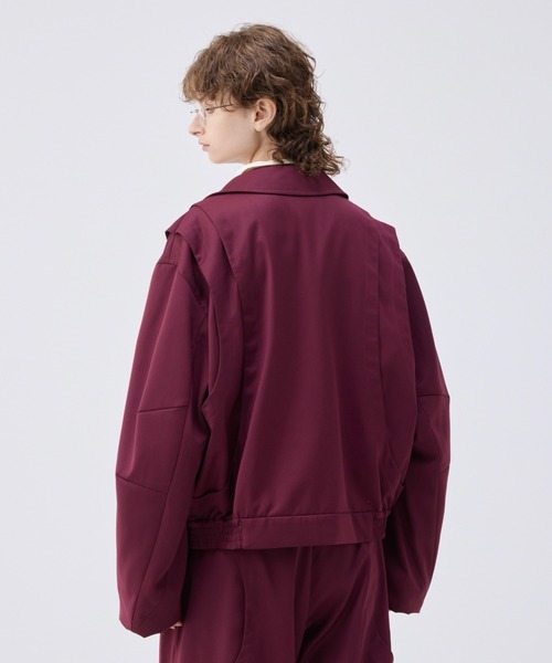 セール】Loose Curve Tuck Short Blouson / ルーズカーブタック 