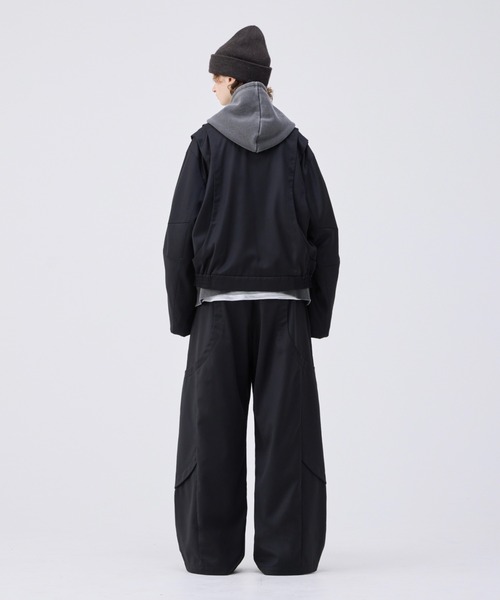 Loose curve tuck short blouson/ルーズカーブタックショート