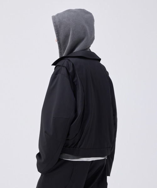 soerte（ソエルテ）の「Loose curve tuck short blouson/ルーズカーブタックショートブルゾン（ブルゾン・メンズ・ブラック/グレー/レッド・1/2/3）」の18枚目の写真