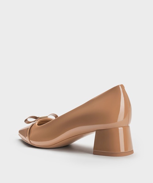 CHARLES & KEITH(チャールズ & キース)の「Dorian ドリアン パテントボウブロックヒールパンプス(パンプス・レディース・ブラウン系その他3/ダークブラウン/ブラック系その他6/レッド・24.5cm/23.5cm/25.5cm/25cm/23cm/22.5cm/22cm)」の14枚目の写真