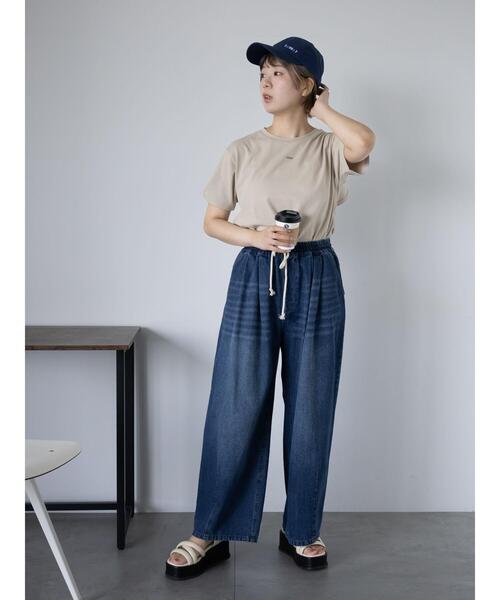 ehka sopo(エヘカソポ)の「バックレイヤードカットソー(Tシャツ/カットソー・レディース・チャコールグレー/グリーン/ベージュ/オフホワイト・F)」の18枚目の写真