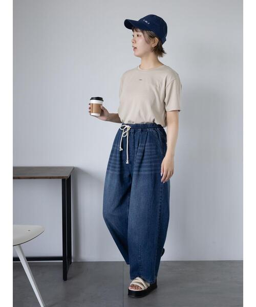 ehka sopo(エヘカソポ)の「バックレイヤードカットソー(Tシャツ/カットソー・レディース・チャコールグレー/グリーン/ベージュ/オフホワイト・F)」の19枚目の写真