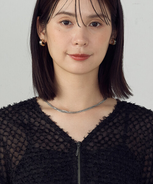 COMME CA ISM(コムサイズム)の「フリンジシアー ジップアップブルゾン(ブルゾン・レディース・ブラック・MEDIUM/LARGE)」の11枚目の写真