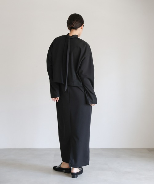 セール】【Et】Cut Georgette One-Piece Dress Jacket Set