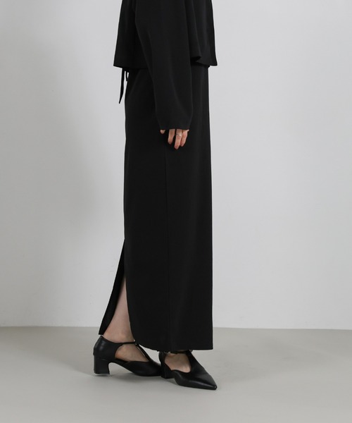 select MOCA Et（セレクトモカエト）の「【Et】Cut Georgette One-Piece Dress Jacket Set（セットアップ・レディース・ブラック/ベージュ・LARGE/MEDIUM）」の21枚目の写真