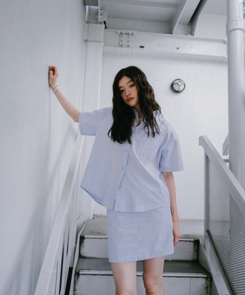 DRWCYS（ドロシーズ）の「ダブルウエストイージースカート（スカート・レディース・サックスブルー/ネイビー・SMALL/MEDIUM）」の15枚目の写真