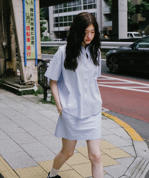 DRWCYS（ドロシーズ）の「ダブルウエストイージースカート（スカート・レディース・サックスブルー/ネイビー・SMALL/MEDIUM）」の14枚目の写真