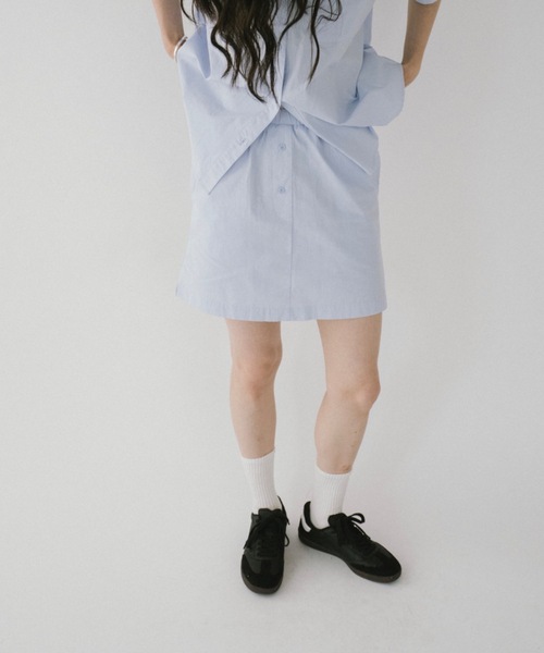 DRWCYS（ドロシーズ）の「ダブルウエストイージースカート（スカート・レディース・サックスブルー/ネイビー・SMALL/MEDIUM）」の20枚目の写真