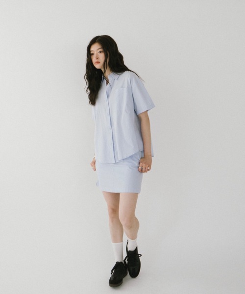 DRWCYS（ドロシーズ）の「ダブルウエストイージースカート（スカート・レディース・サックスブルー/ネイビー・SMALL/MEDIUM）」の17枚目の写真