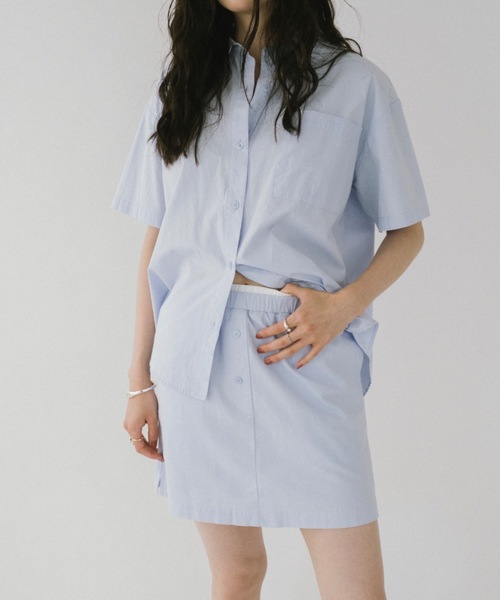 DRWCYS（ドロシーズ）の「ダブルウエストイージースカート（スカート・レディース・サックスブルー/ネイビー・SMALL/MEDIUM）」の18枚目の写真