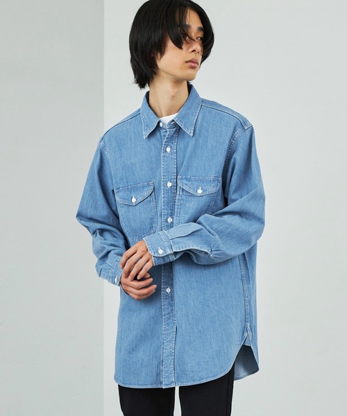 glamlips デニムシャツ ライトブルー 新品未使用品 Man ライトブルー デニム シャツ X6MA149601LWHNXSU008 | Tods