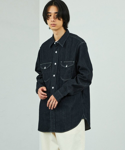 Lee/リー デニムワークシャツ【ライトオンスデニム素材】/デニムシャツ