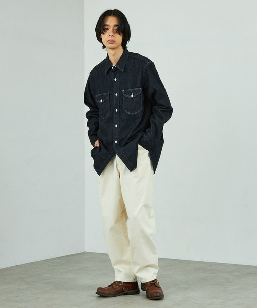 Lee/リー デニムワークシャツ【ライトオンスデニム素材】/デニムシャツ