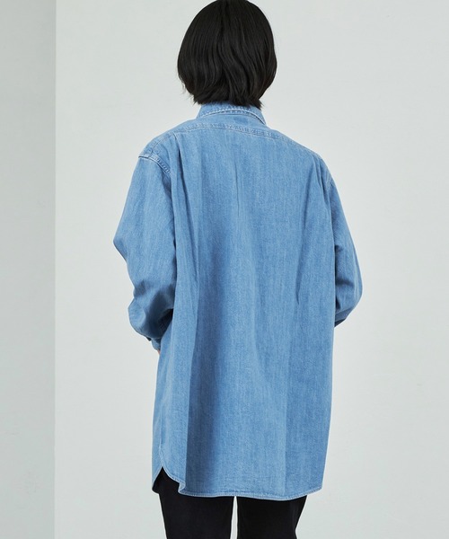 Lee/リー デニムワークシャツ【ライトオンスデニム素材】/デニムシャツ
