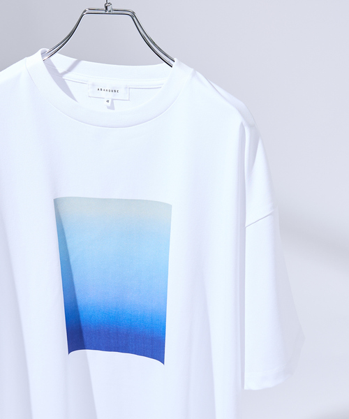 【グラデーション】グラフィックプリント 半袖Tシャツ ABAHOUSE｜グラデーション グラフィック プリントTシャツ