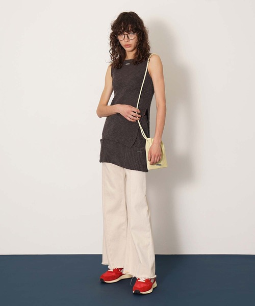 DISPATCHER NO.8（ディスパッチャーナンバーエイト）の「キリカエカーブデニム（その他パンツ・レディース・ライトインディゴブルー/オフホワイト・M/L/S）」の20枚目の写真