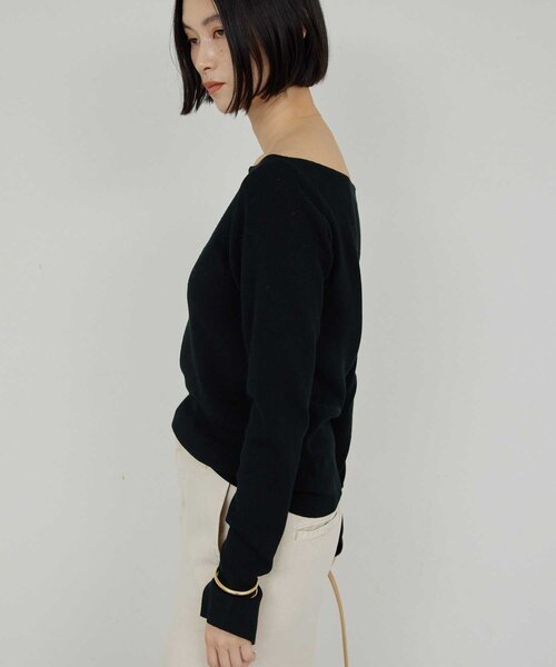 GALLARDAGALANTE（ガリャルダガランテ）の「ボートニットプルオーバー（ニット/セーター・レディース・ブラック/ベージュ/キャメル/オフホワイト・FREE）」の13枚目の写真