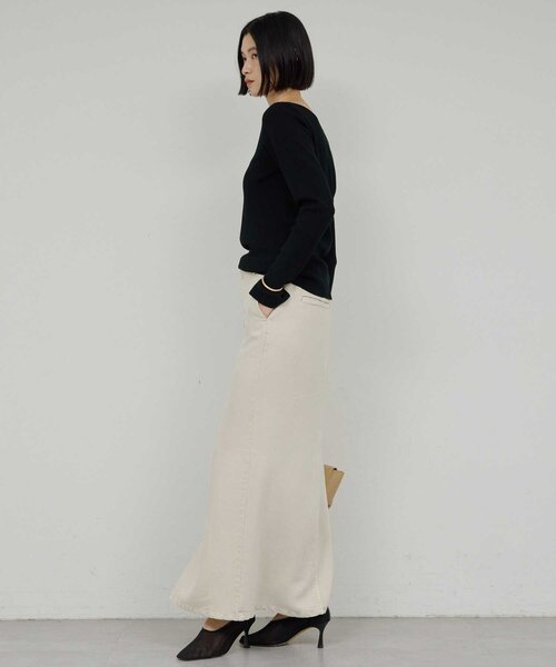 GALLARDAGALANTE（ガリャルダガランテ）の「ボートニットプルオーバー（ニット/セーター・レディース・ブラック/ベージュ/キャメル/オフホワイト・FREE）」の20枚目の写真