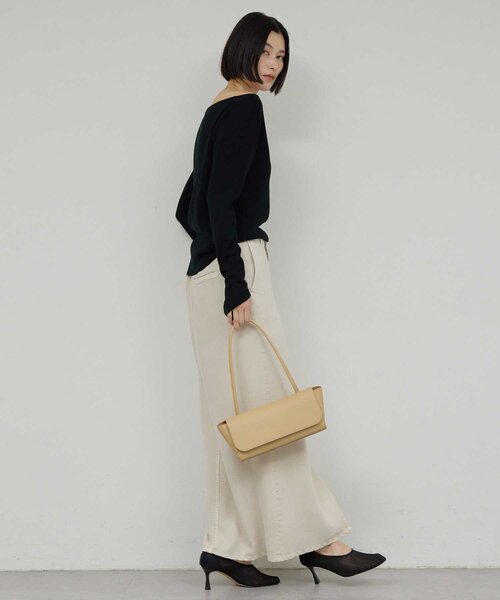 GALLARDAGALANTE（ガリャルダガランテ）の「ボートニットプルオーバー（ニット/セーター・レディース・ブラック/ベージュ/キャメル/オフホワイト・FREE）」の21枚目の写真