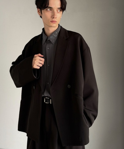 Classical Origin（クラシカルオリジン）の「「魅せる服。」刺繍使いルーズドレープシャツ（長袖）／Embroidery Loose Drape Shirt（シャツ/ブラウス・メンズ・チャコールグレー/ホワイト/ライトグレー・SMALL/MEDIUM/LARGE）」の17枚目の写真