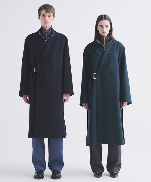 ジャケット・アウター ENGLAND LAMB MELTON CHESTER COAT ENGLAND LAMB MELTON CHESTER COAT/BLACK | ato AO