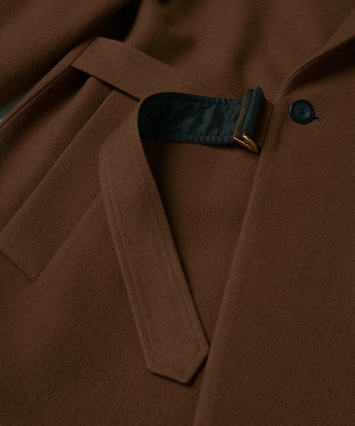 CULLNI（クルニ）の「Lamb Wool Melton Tie Locken Long Chester Coat