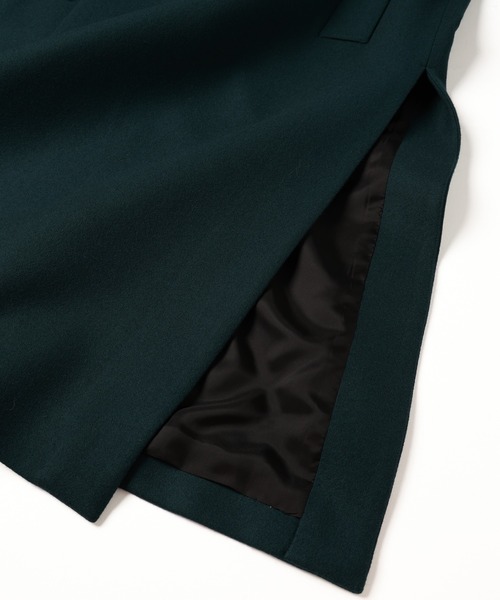 CULLNI（クルニ）の「Lamb Wool Melton Tie Locken Long Chester Coat（チェスターコート・メンズ・ブラウン/ネイビー/ブラック/グリーン・2/1/0）」の14枚目の写真