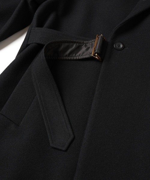 CULLNI（クルニ）の「Lamb Wool Melton Tie Locken Long Chester Coat