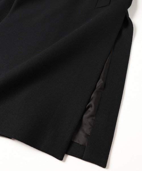 CULLNI（クルニ）の「Lamb Wool Melton Tie Locken Long Chester Coat（チェスターコート・メンズ・ブラウン/ネイビー/ブラック/グリーン・2/1/0）」の21枚目の写真