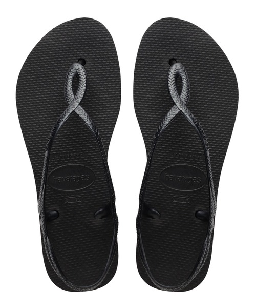 havaianas(ハワイアナス)の「havaianas (ハワイアナス) / Luna Flatform サンダル ラバービーチサンダル 厚底(サンダル・レディース・グレー/ブラック/ピンク系・22/23/24.5/25.5)」の5枚目の写真