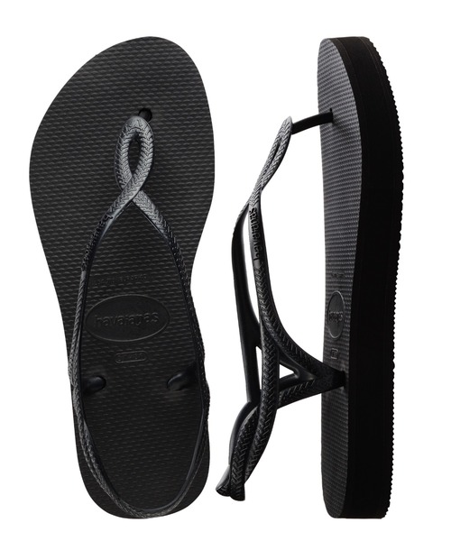 havaianas(ハワイアナス)の「havaianas (ハワイアナス) / Luna Flatform サンダル ラバービーチサンダル 厚底(サンダル・レディース・グレー/ブラック/ピンク系・22/23/24.5/25.5)」の8枚目の写真